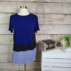 Thakoon for DesigNation Colorblock Print-Hem‎ Tee XS